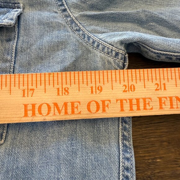 J. Crew Midweight denim western shirt Size Small - Picture 7 of 10